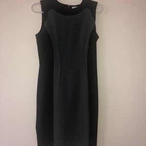 Calvin Klein Black / Grey Sheath Dress